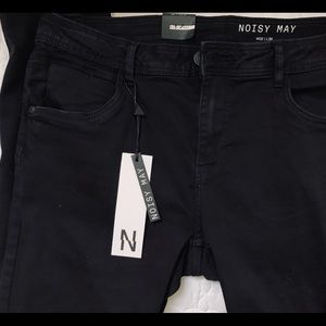 New Noisy May Skinny Black Jeans 32/30